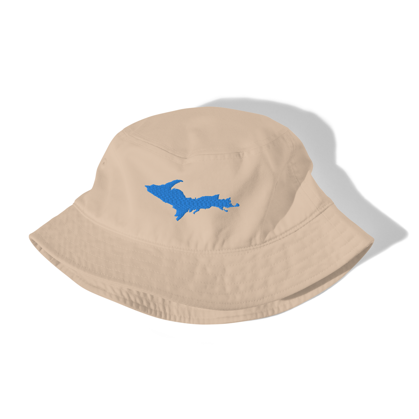 Michigan Upper Peninsula Organic Bucket Hat (w/ Azure UP Outline)