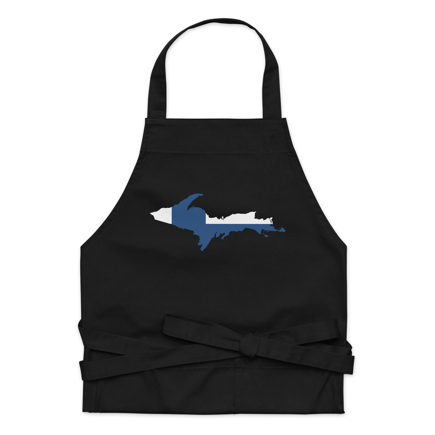 Michigan Upper Peninsula Apron (w/ UP Finland Flag Outline)