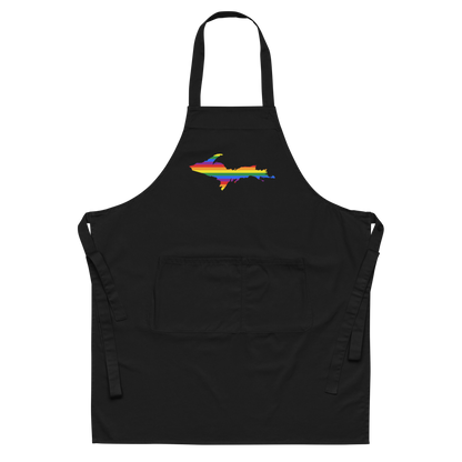 Michigan Upper Peninsula Apron (w/ UP Pride Flag Outline)