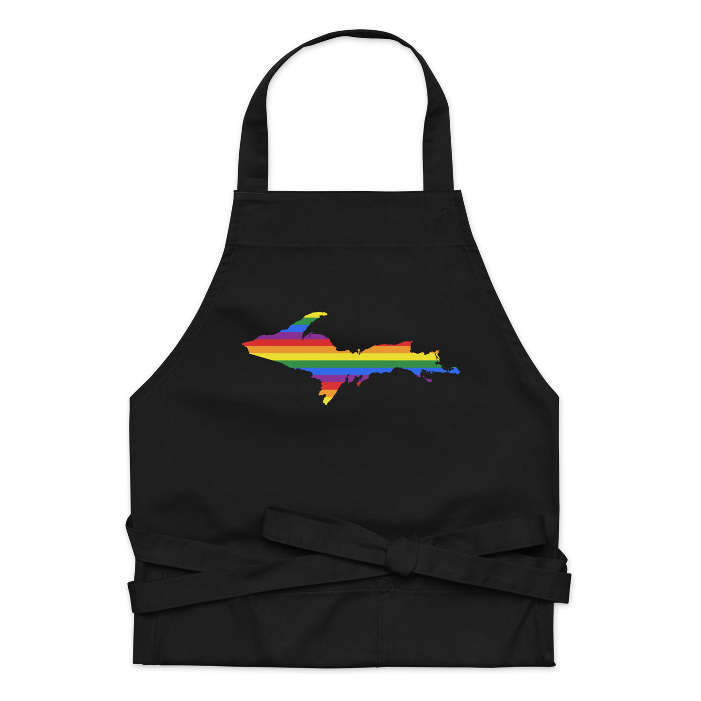 Michigan Upper Peninsula Apron (w/ UP Pride Flag Outline)