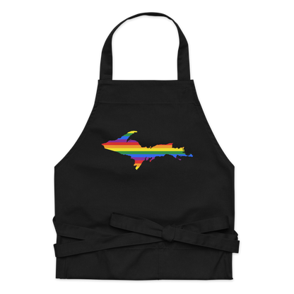 Michigan Upper Peninsula Apron (w/ UP Pride Flag Outline)