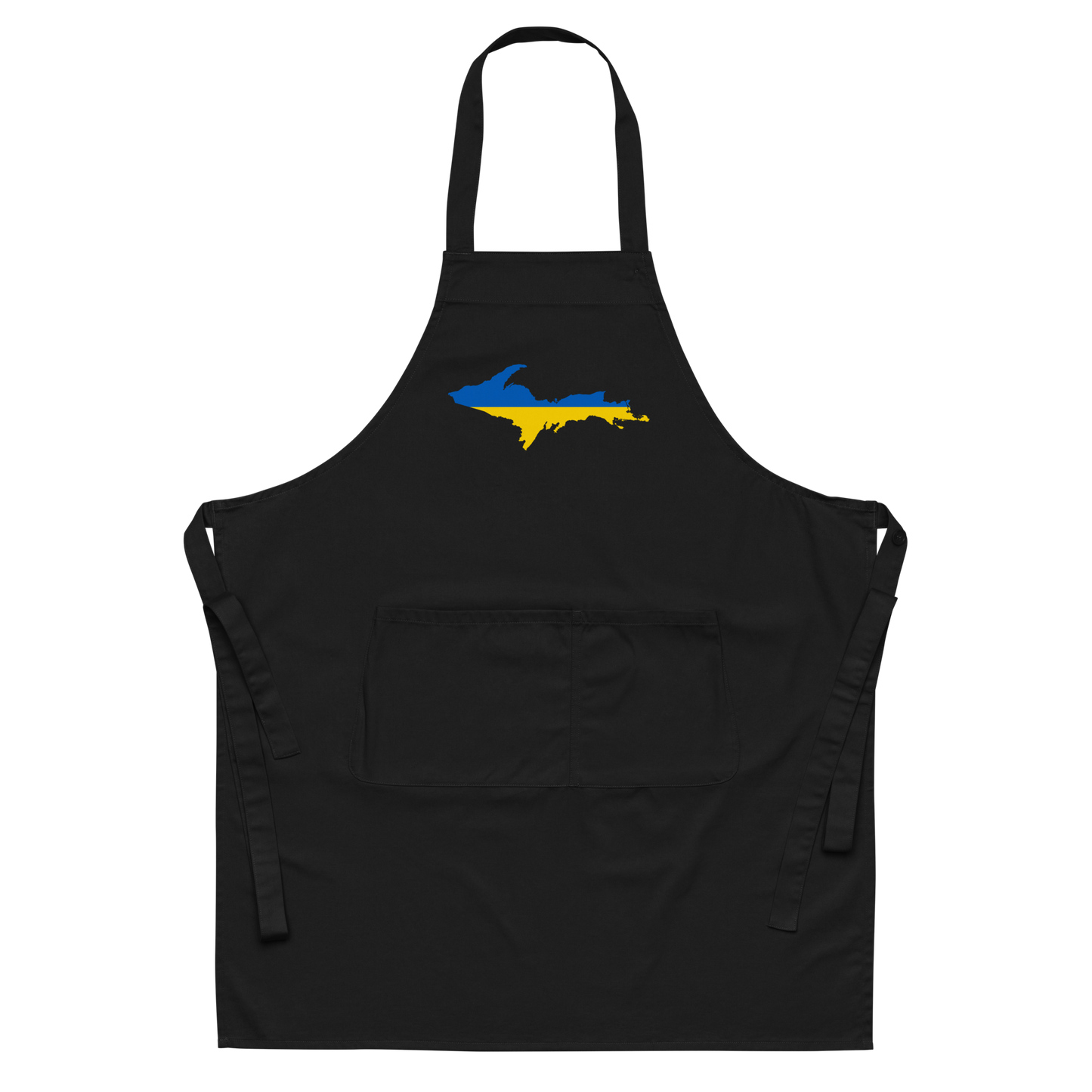 Michigan Upper Peninsula Apron (w/ UP Ukraine Flag Outline)