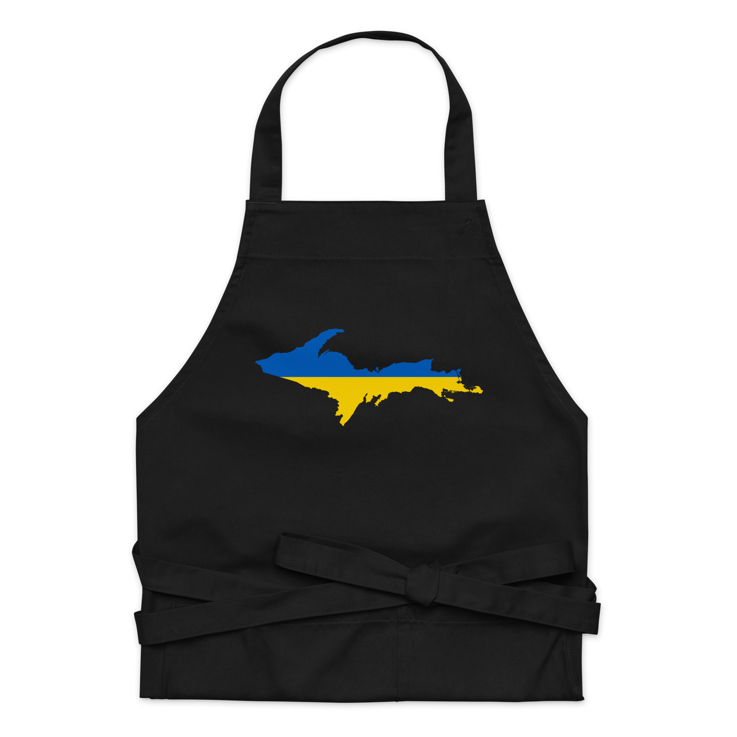 Michigan Upper Peninsula Apron (w/ UP Ukraine Flag Outline)