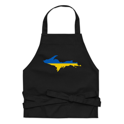 Michigan Upper Peninsula Apron (w/ UP Ukraine Flag Outline)