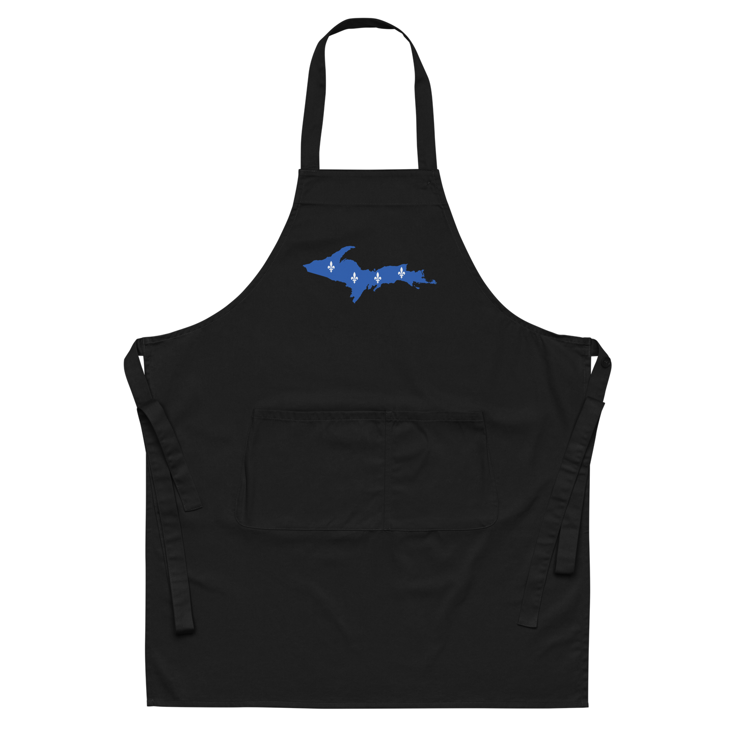 Michigan Upper Peninsula Apron (w/ UP Quebec Flag Outline) | Unisex Organic