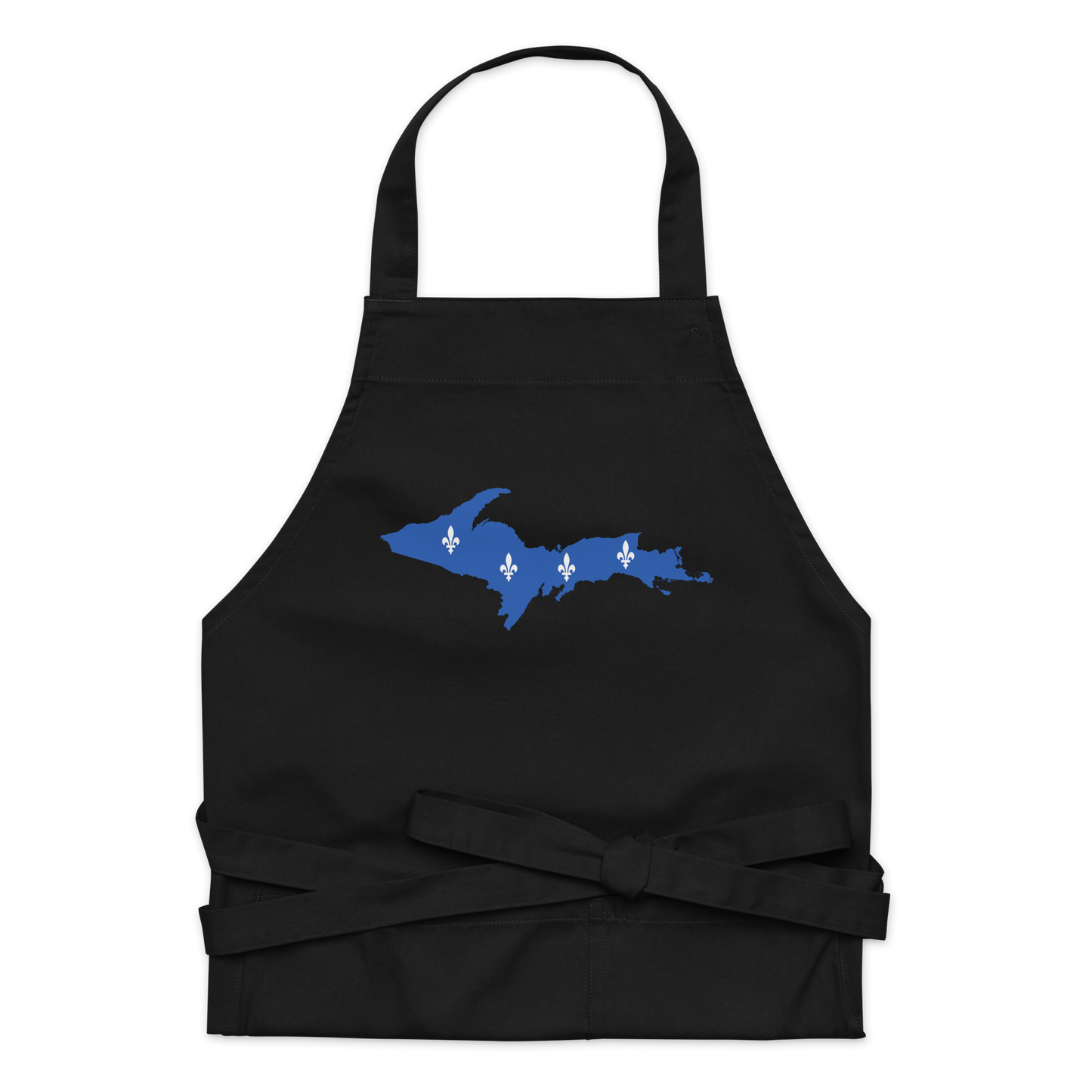 Michigan Upper Peninsula Apron (w/ UP Quebec Flag Outline) | Unisex Organic