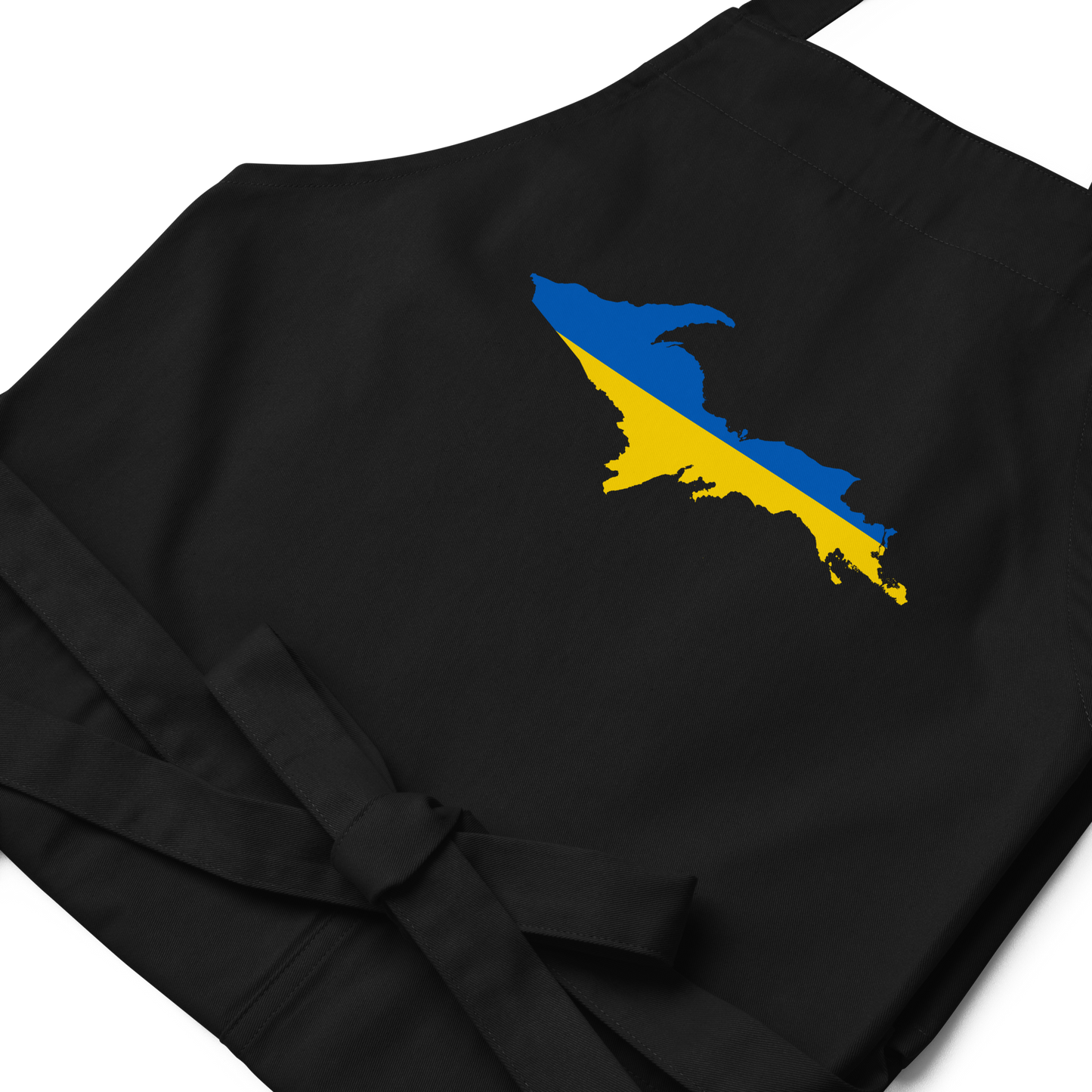 Michigan Upper Peninsula Apron (w/ UP Ukraine Flag Outline)