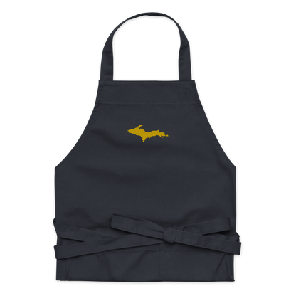 Michigan Upper Peninsula Apron (w/ Gold UP Outline)