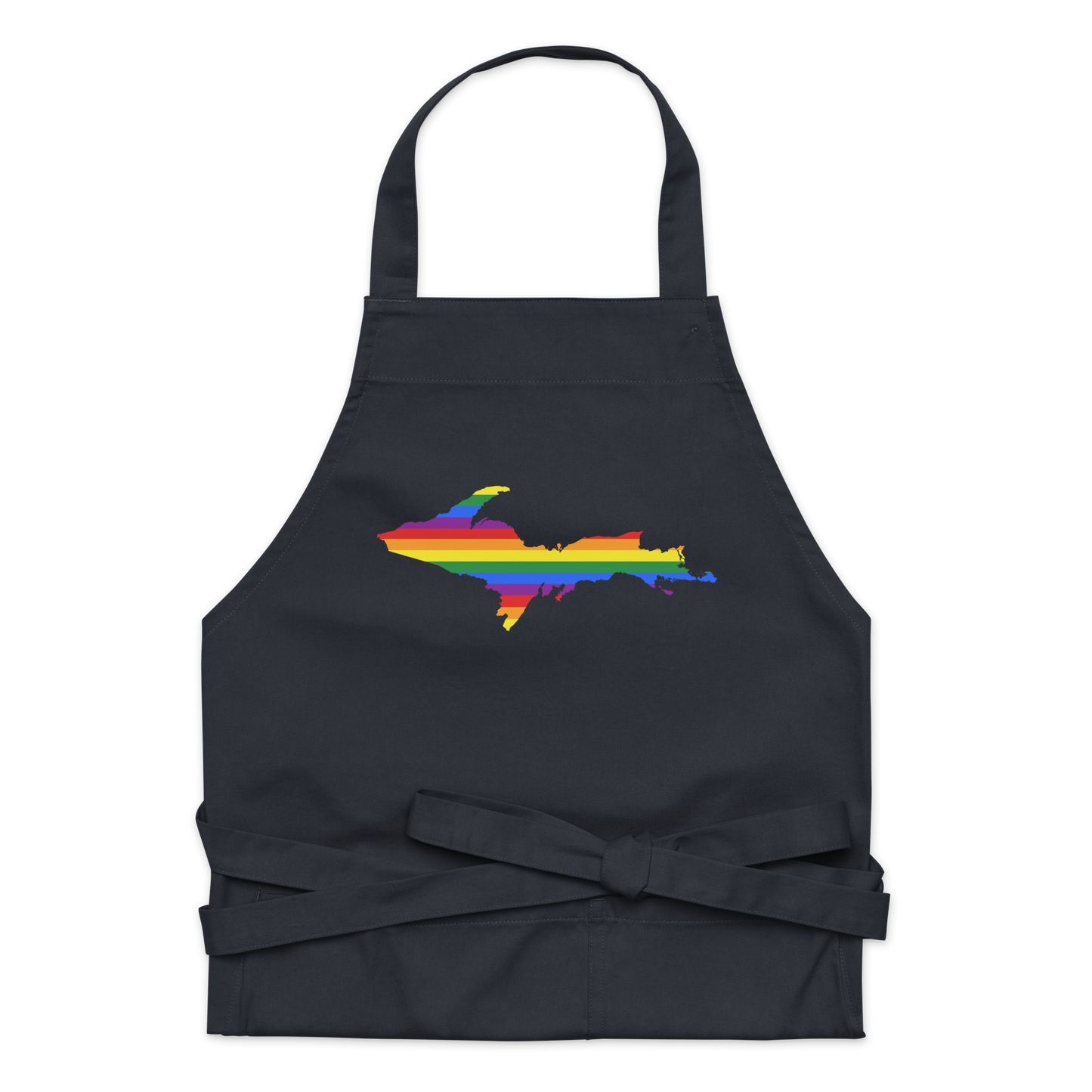 Michigan Upper Peninsula Apron (w/ UP Pride Flag Outline)