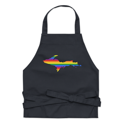 Michigan Upper Peninsula Apron (w/ UP Pride Flag Outline)