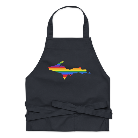 Michigan Upper Peninsula Apron (w/ UP Pride Flag Outline)