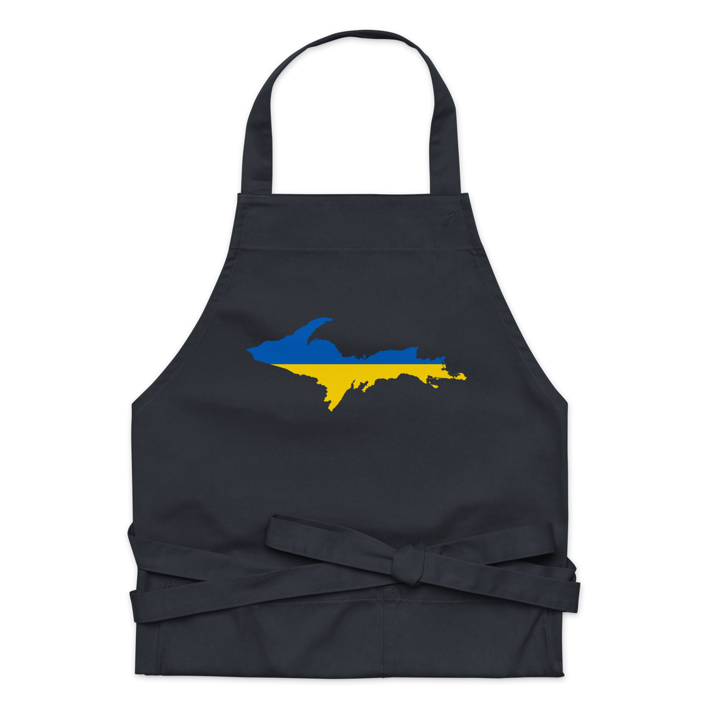 Michigan Upper Peninsula Apron (w/ UP Ukraine Flag Outline)