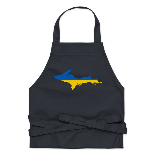 Michigan Upper Peninsula Apron (w/ UP Ukraine Flag Outline)