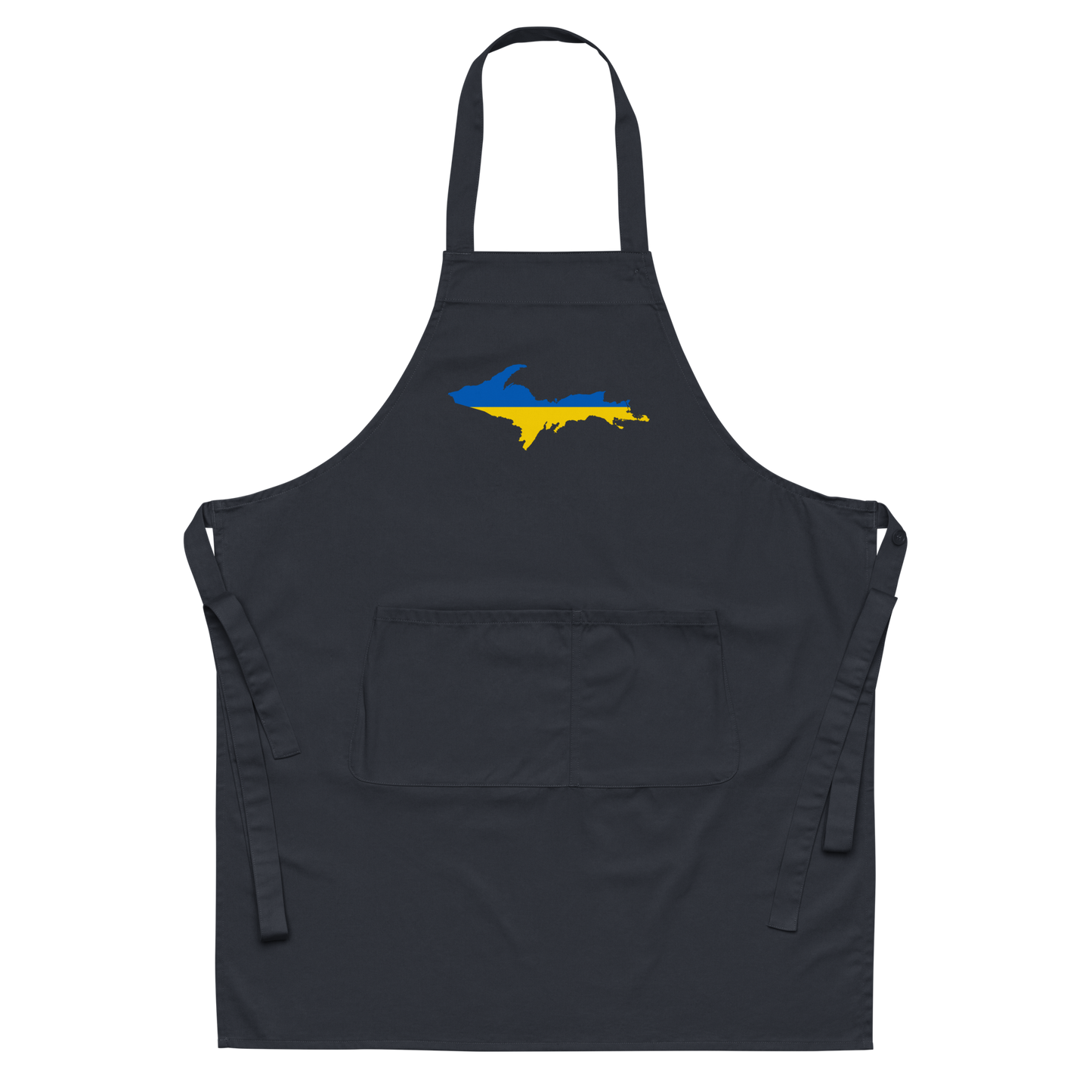 Michigan Upper Peninsula Apron (w/ UP Ukraine Flag Outline)