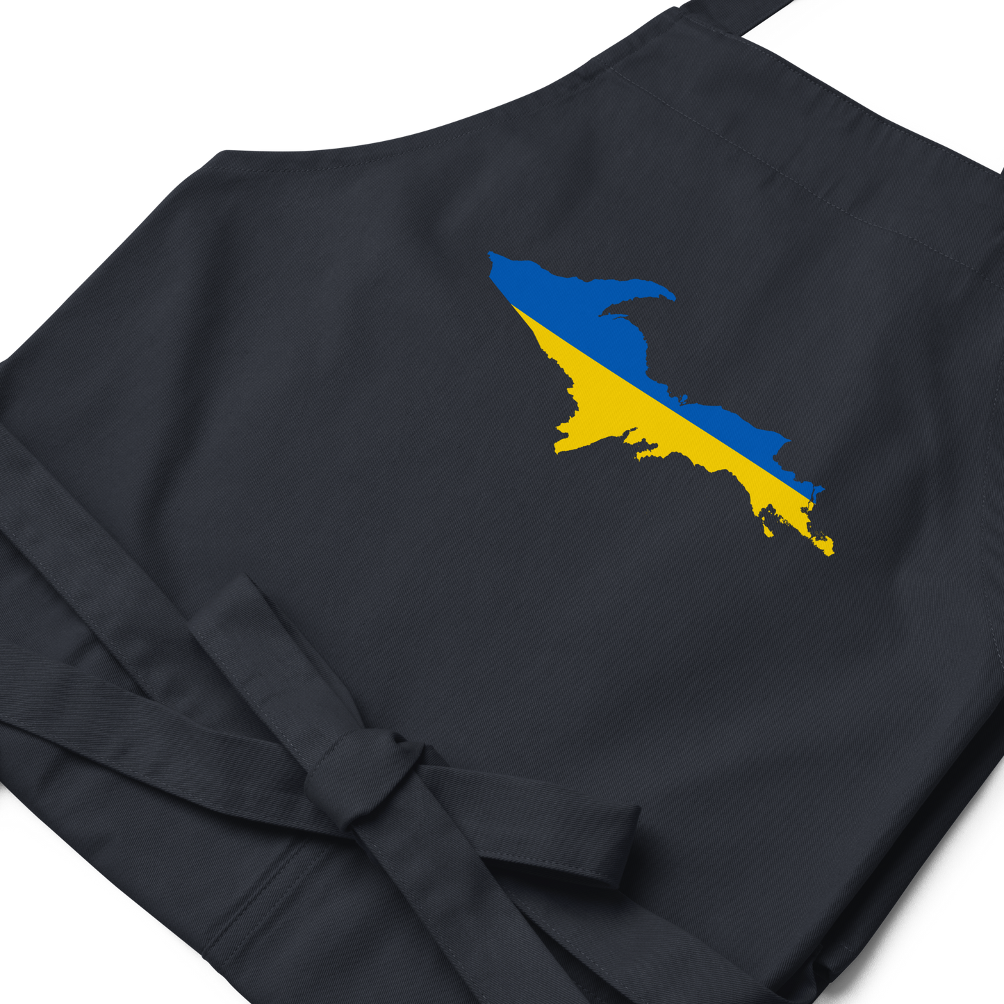 Michigan Upper Peninsula Apron (w/ UP Ukraine Flag Outline)