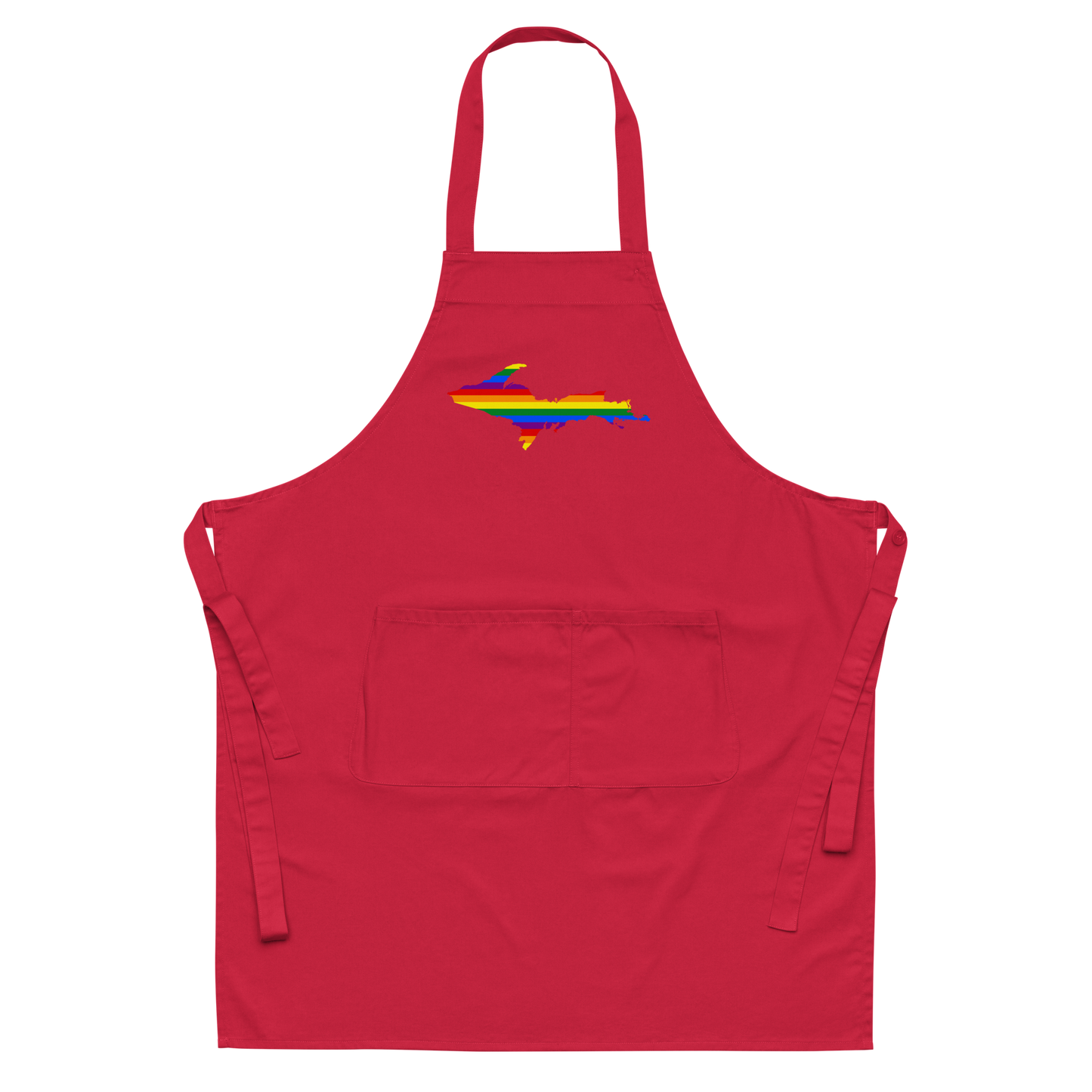 Michigan Upper Peninsula Apron (w/ UP Pride Flag Outline)