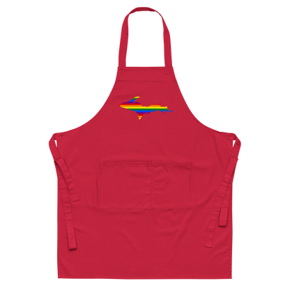 Michigan Upper Peninsula Apron (w/ UP Pride Flag Outline)