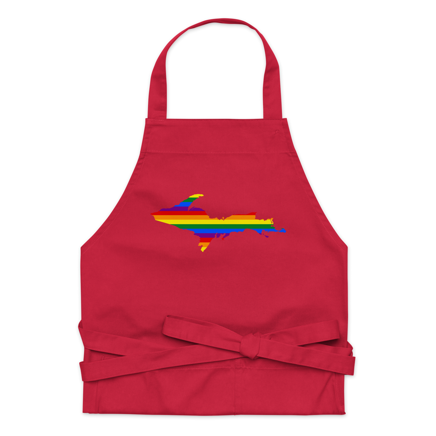 Michigan Upper Peninsula Apron (w/ UP Pride Flag Outline)