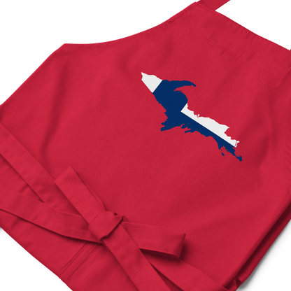 Michigan Upper Peninsula Apron (w/ UP Finland Flag Outline)