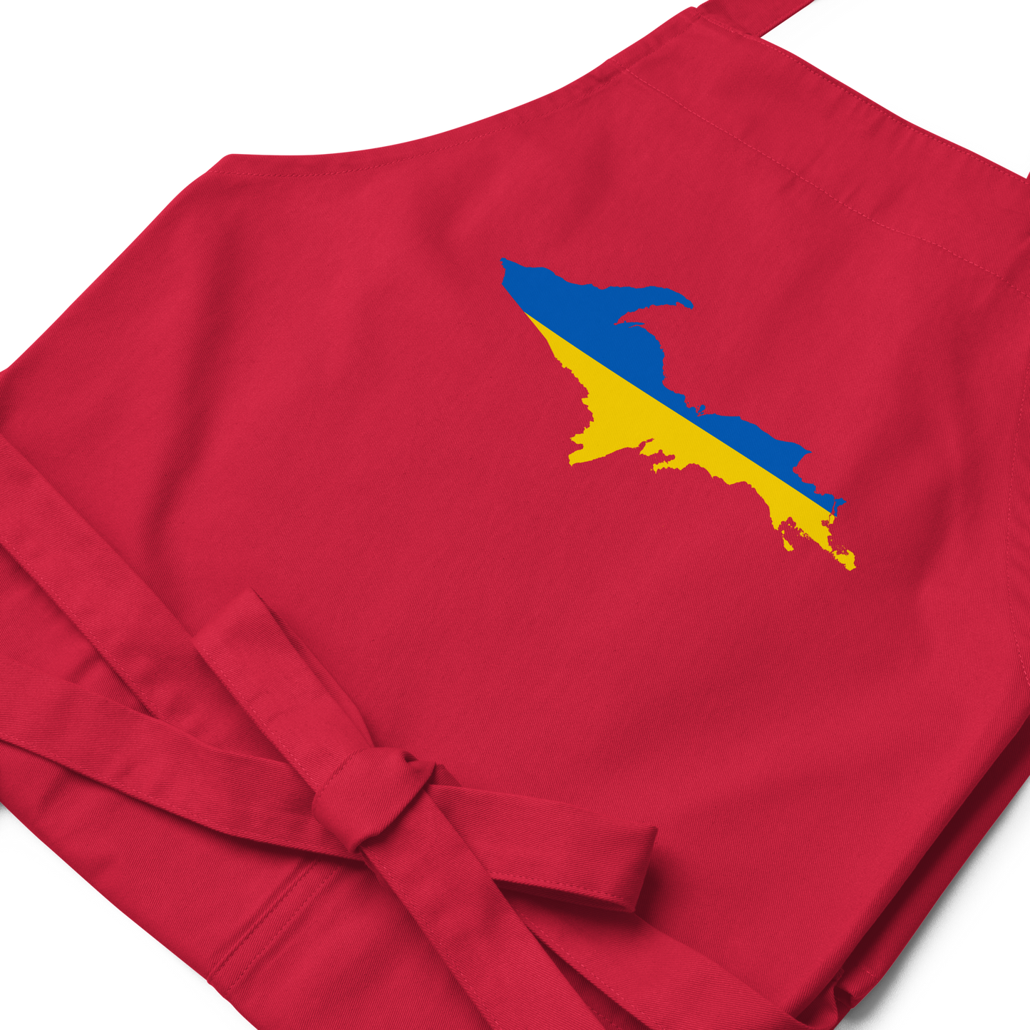 Michigan Upper Peninsula Apron (w/ UP Ukraine Flag Outline)