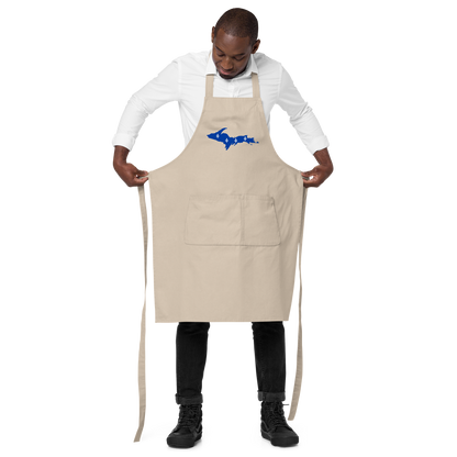 Michigan Upper Peninsula Apron (w/ UP Quebec Flag Outline) | Unisex Organic