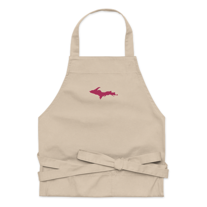 Michigan Upper Peninsula Apron (w/ Pink UP Outline)