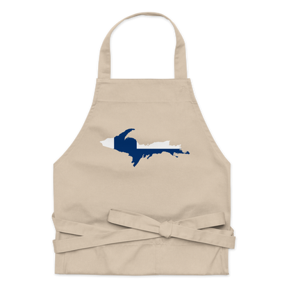 Michigan Upper Peninsula Apron (w/ UP Finland Flag Outline)