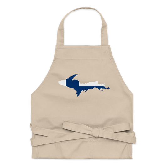 Michigan Upper Peninsula Apron (w/ UP Finland Flag Outline)