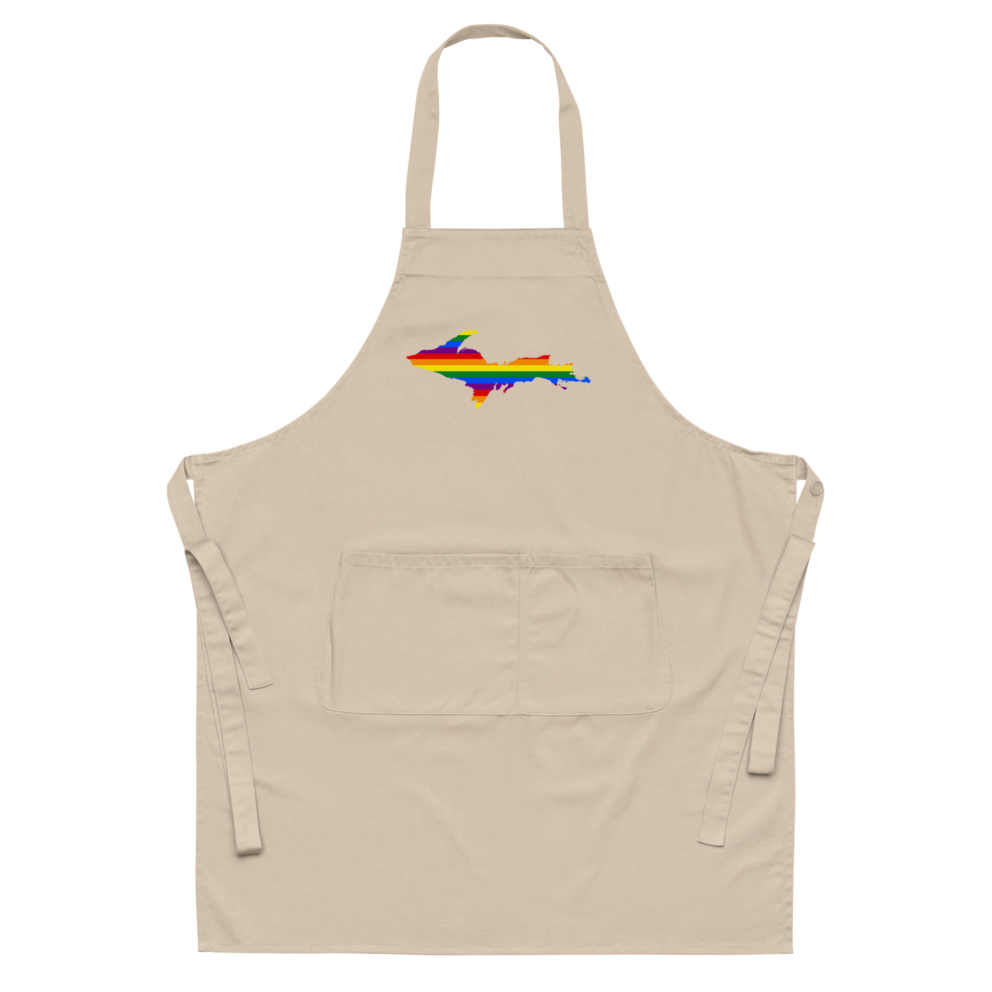 Michigan Upper Peninsula Apron (w/ UP Pride Flag Outline)