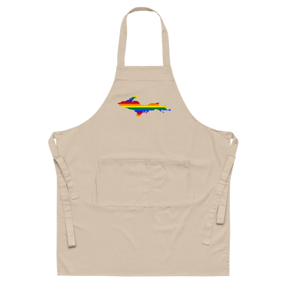 Michigan Upper Peninsula Apron (w/ UP Pride Flag Outline)