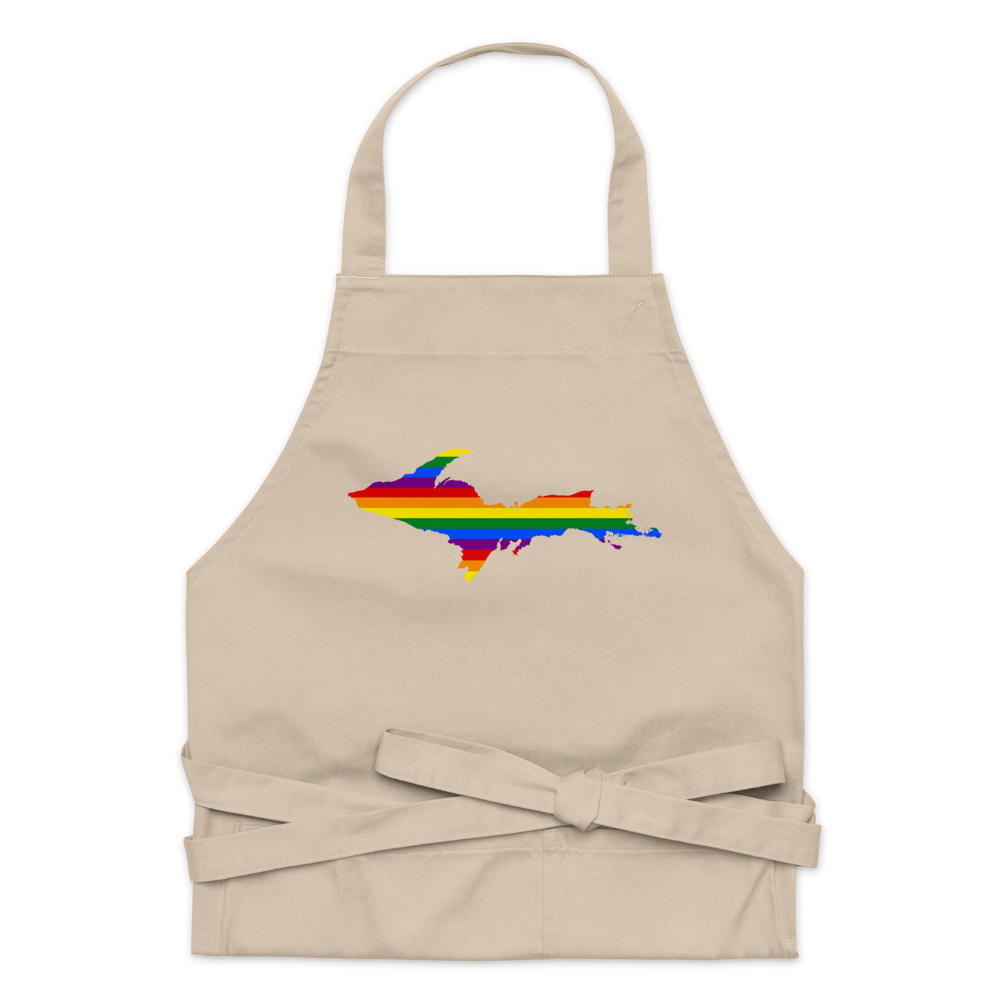 Michigan Upper Peninsula Apron (w/ UP Pride Flag Outline)