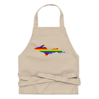 Michigan Upper Peninsula Apron (w/ UP Pride Flag Outline)