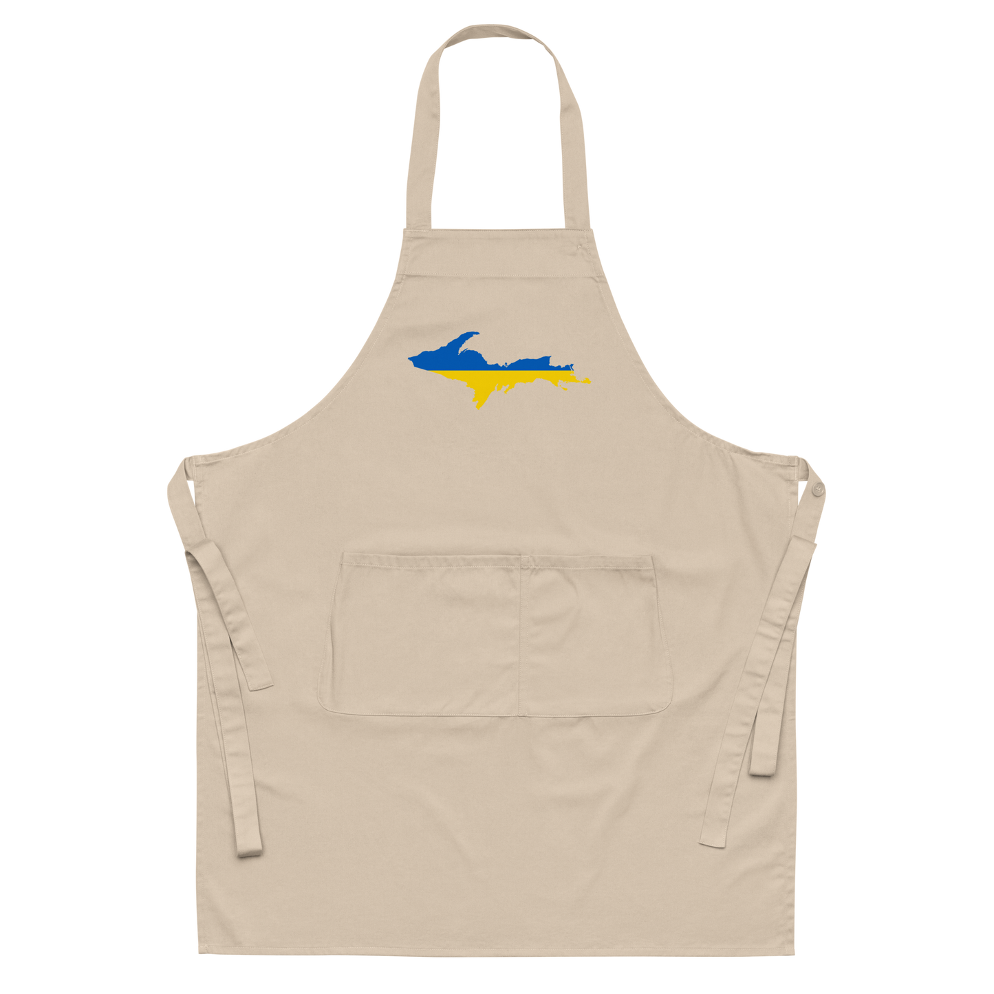 Michigan Upper Peninsula Apron (w/ UP Ukraine Flag Outline)