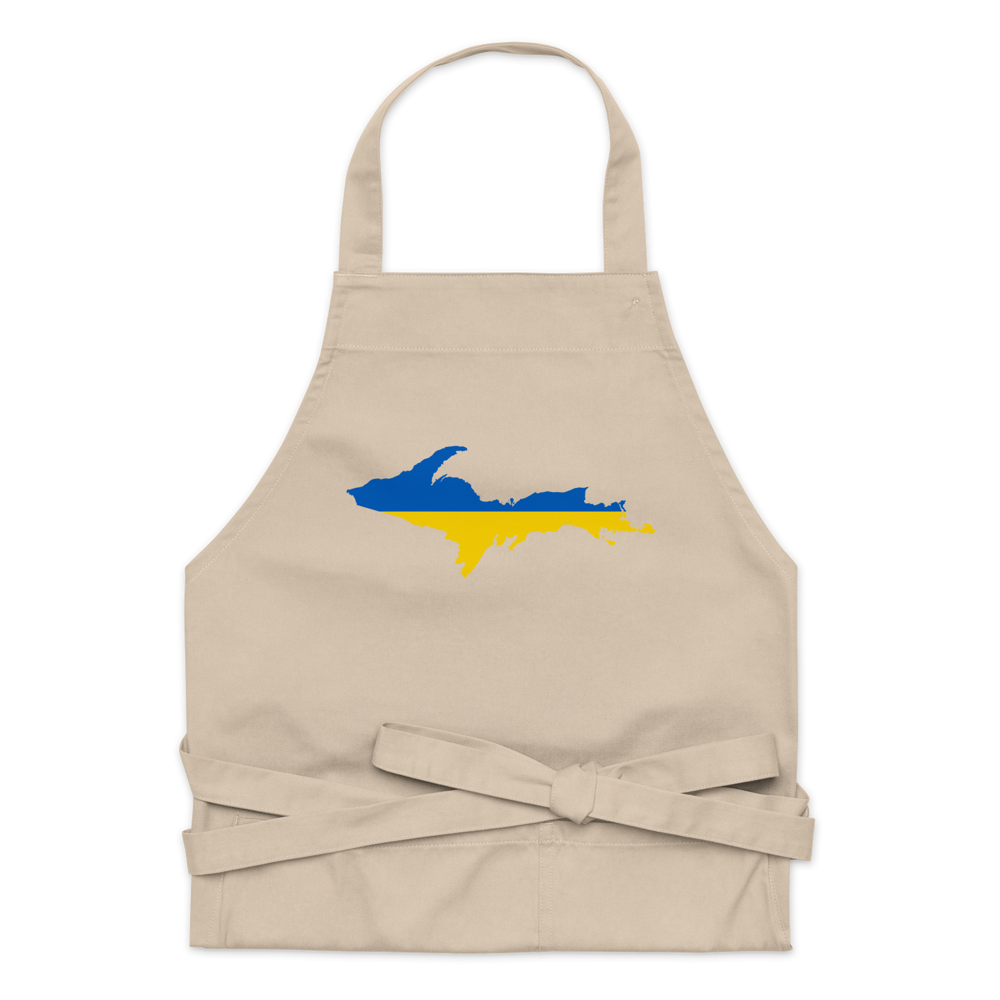 Michigan Upper Peninsula Apron (w/ UP Ukraine Flag Outline)