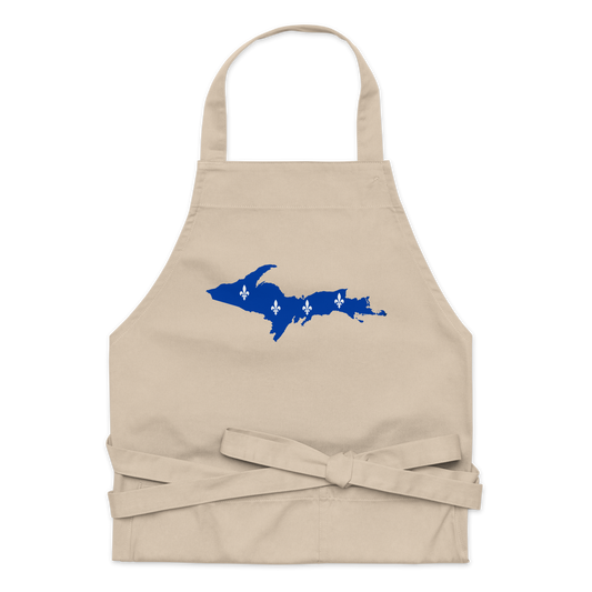 Michigan Upper Peninsula Apron (w/ UP Quebec Flag Outline) | Unisex Organic