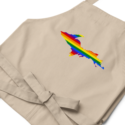 Michigan Upper Peninsula Apron (w/ UP Pride Flag Outline)