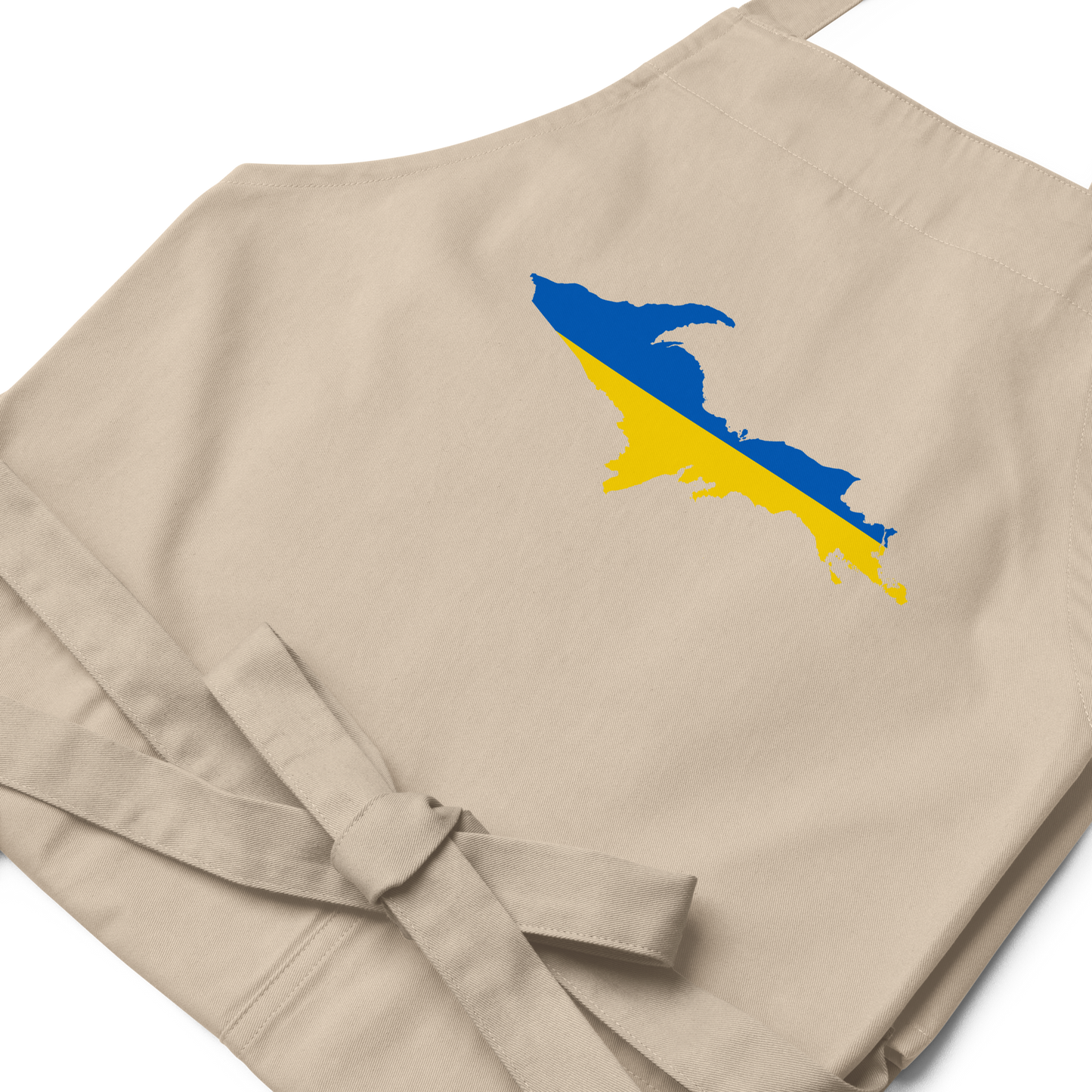 Michigan Upper Peninsula Apron (w/ UP Ukraine Flag Outline)