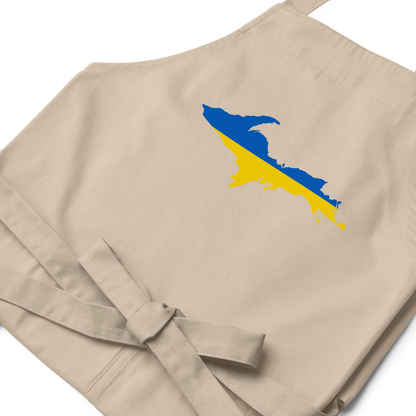 Michigan Upper Peninsula Apron (w/ UP Ukraine Flag Outline)