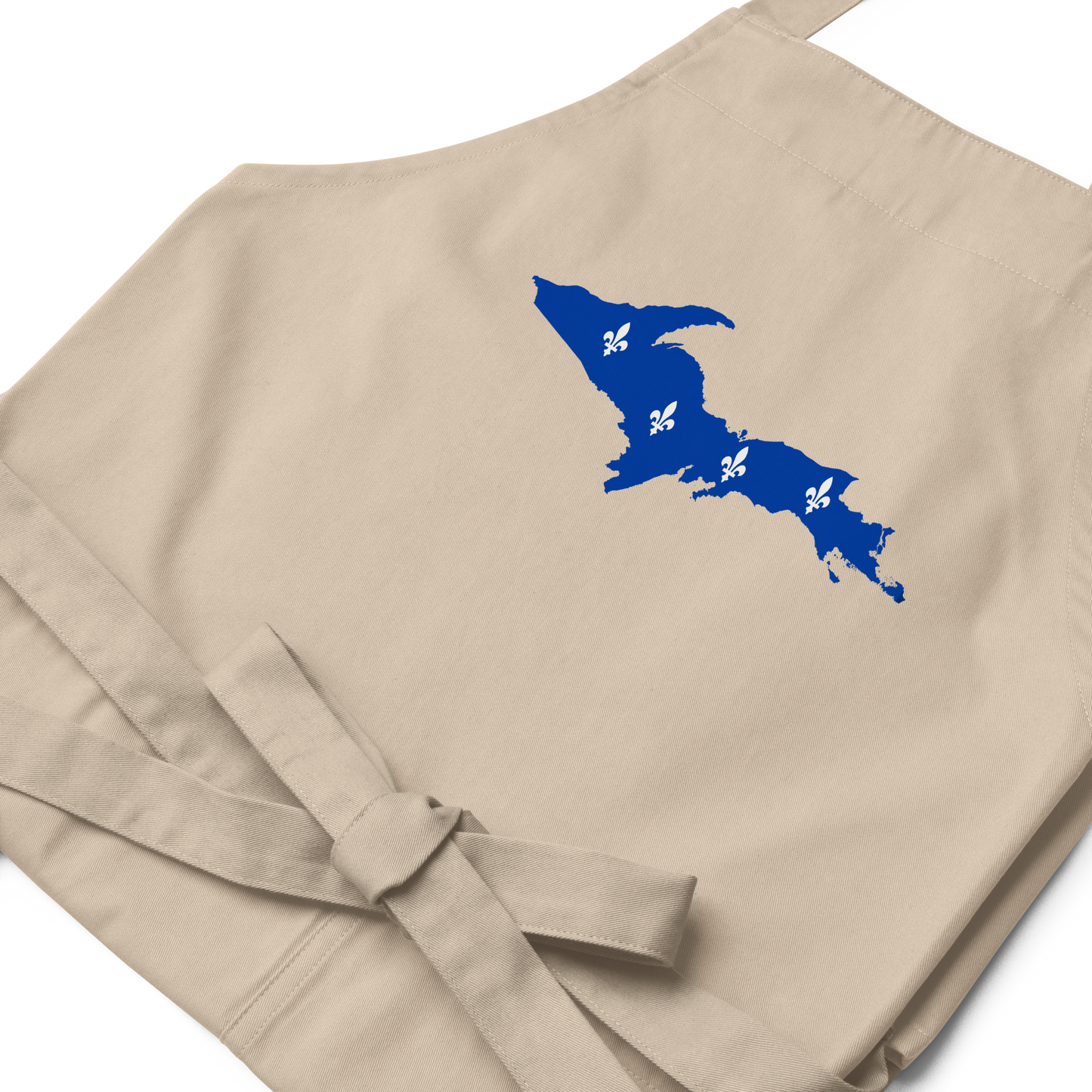 Michigan Upper Peninsula Apron (w/ UP Quebec Flag Outline) | Unisex Organic