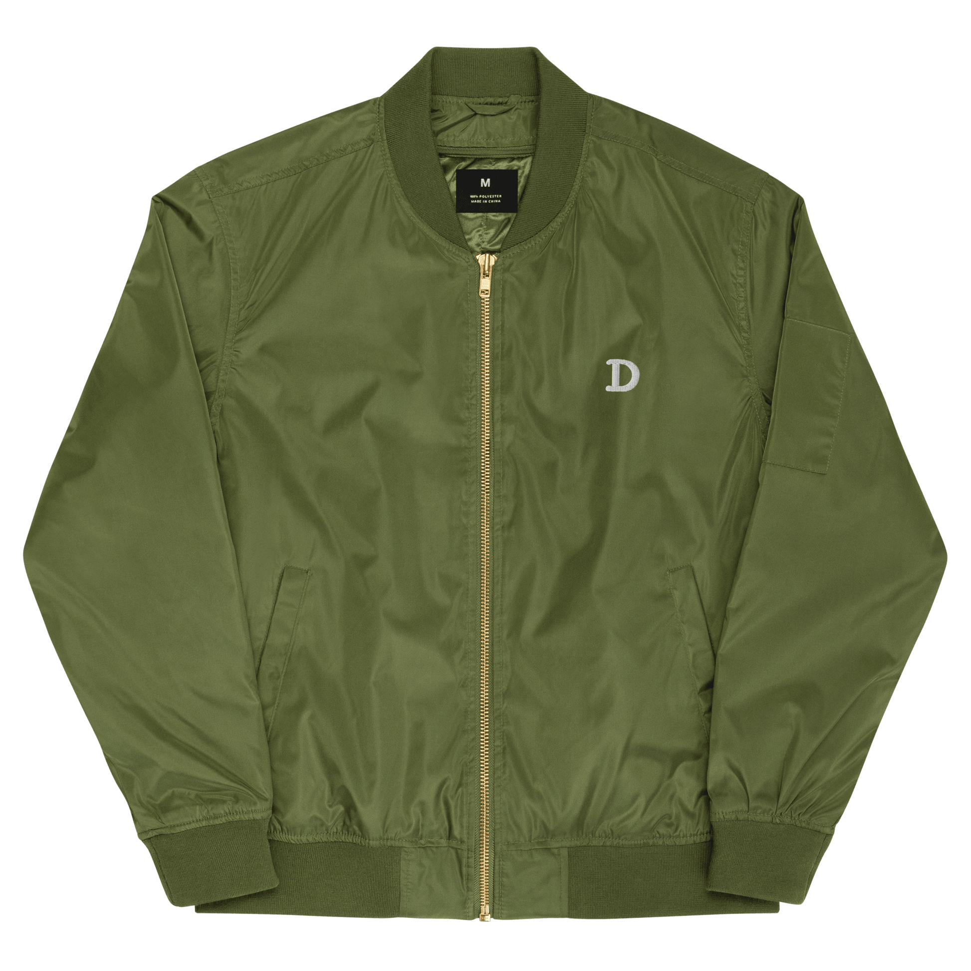 Detroit 'Old French D' Recycled Bomber Jacket - Circumspice Michigan