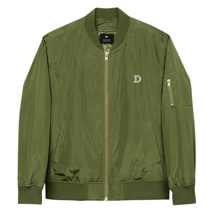 Detroit 'Old French D' Recycled Bomber Jacket - Circumspice Michigan