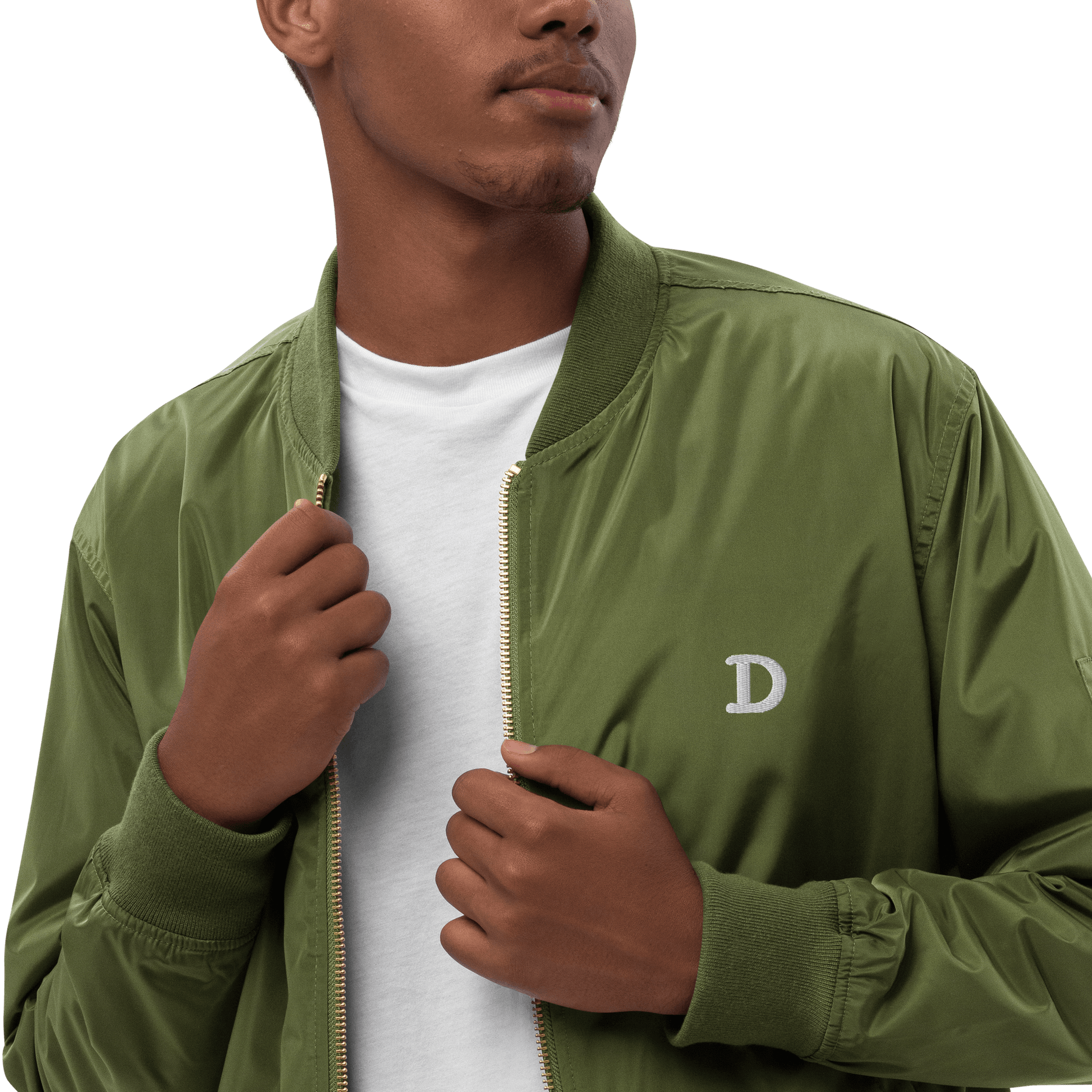 Detroit 'Old French D' Recycled Bomber Jacket - Circumspice Michigan