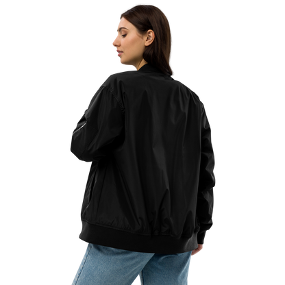 Michigan Upper Peninsula Bomber Jacket (w/ Azure UP Outline)