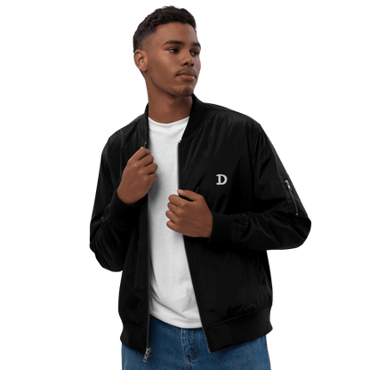 Detroit 'Old French D' Recycled Bomber Jacket - Circumspice Michigan