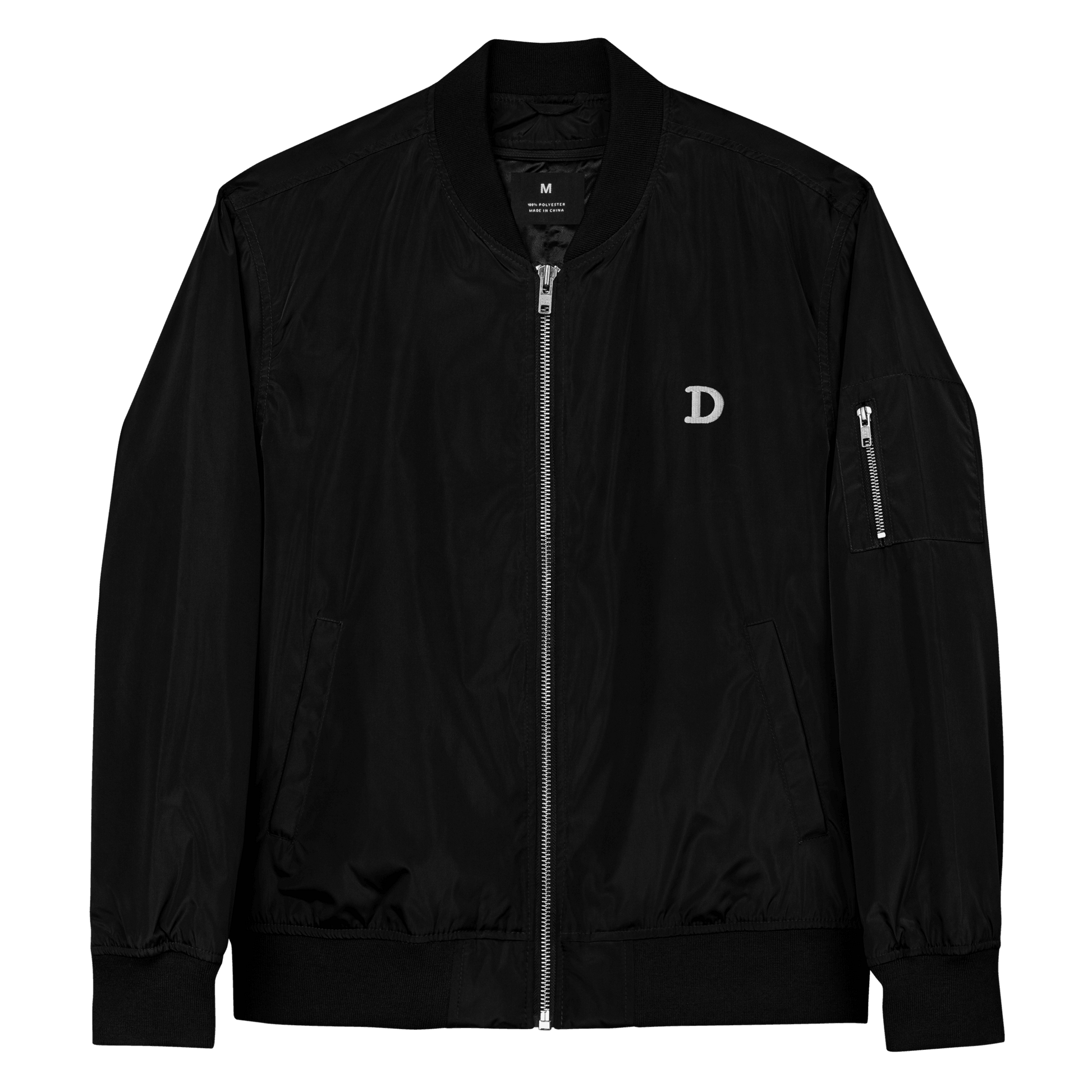 Detroit 'Old French D' Recycled Bomber Jacket - Circumspice Michigan