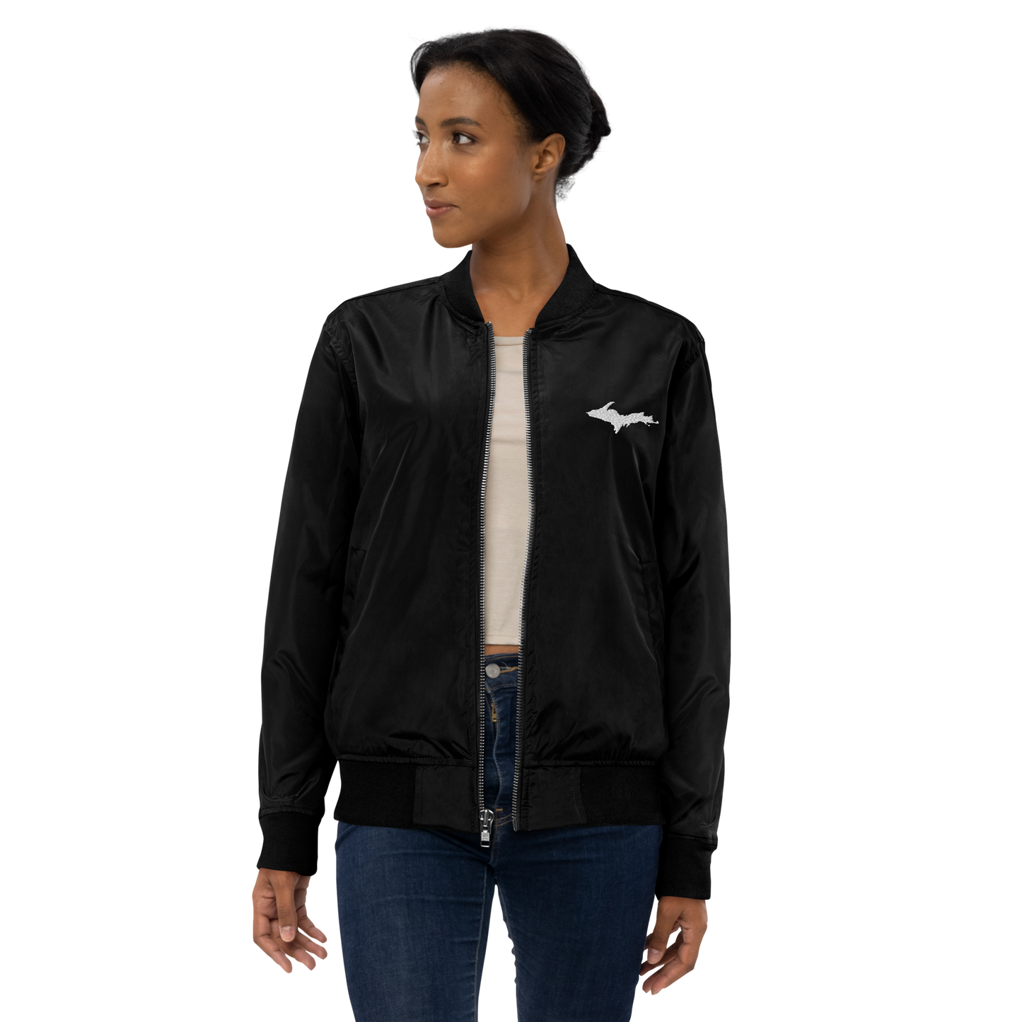 Michigan Upper Peninsula Bomber Jacket | Unisex Recycled