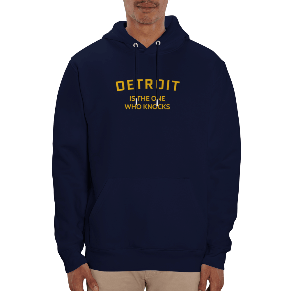 'Detroit is the One Who Knocks' Hoodie | Unisex Heavyweight (Eco-Friendly) - Circumspice Michigan