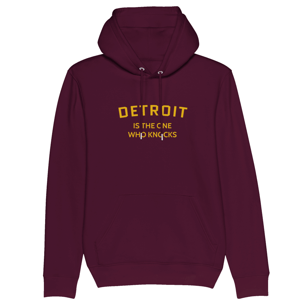 'Detroit is the One Who Knocks' Hoodie | Unisex Heavyweight (Eco-Friendly) - Circumspice Michigan