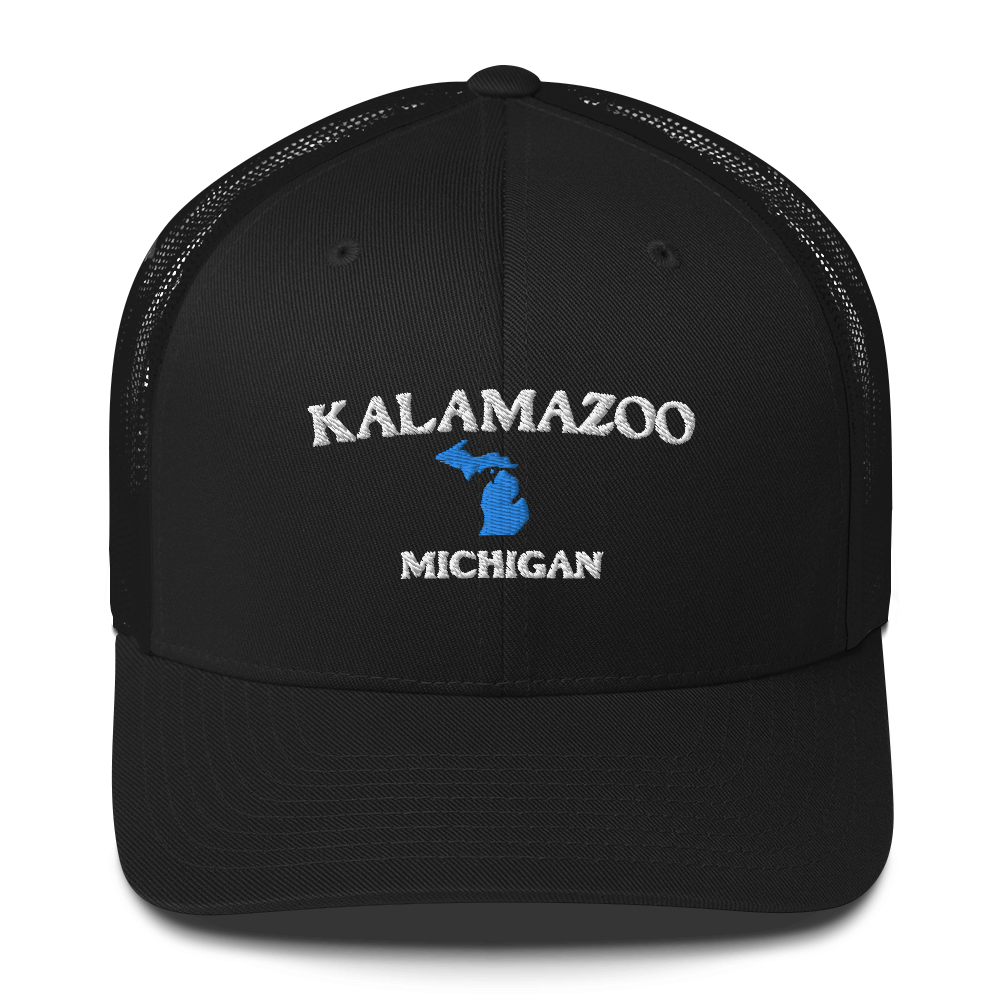 'Kalamazoo Michigan' Trucker Hat (w/ Michigan Outline)