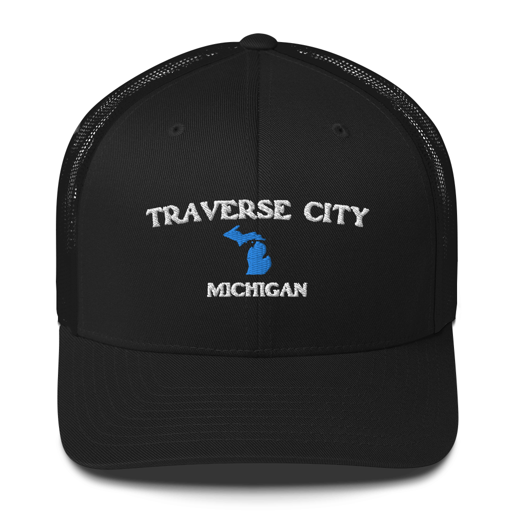 'Traverse City Michigan' Trucker Hat (w/ Michigan Outline)